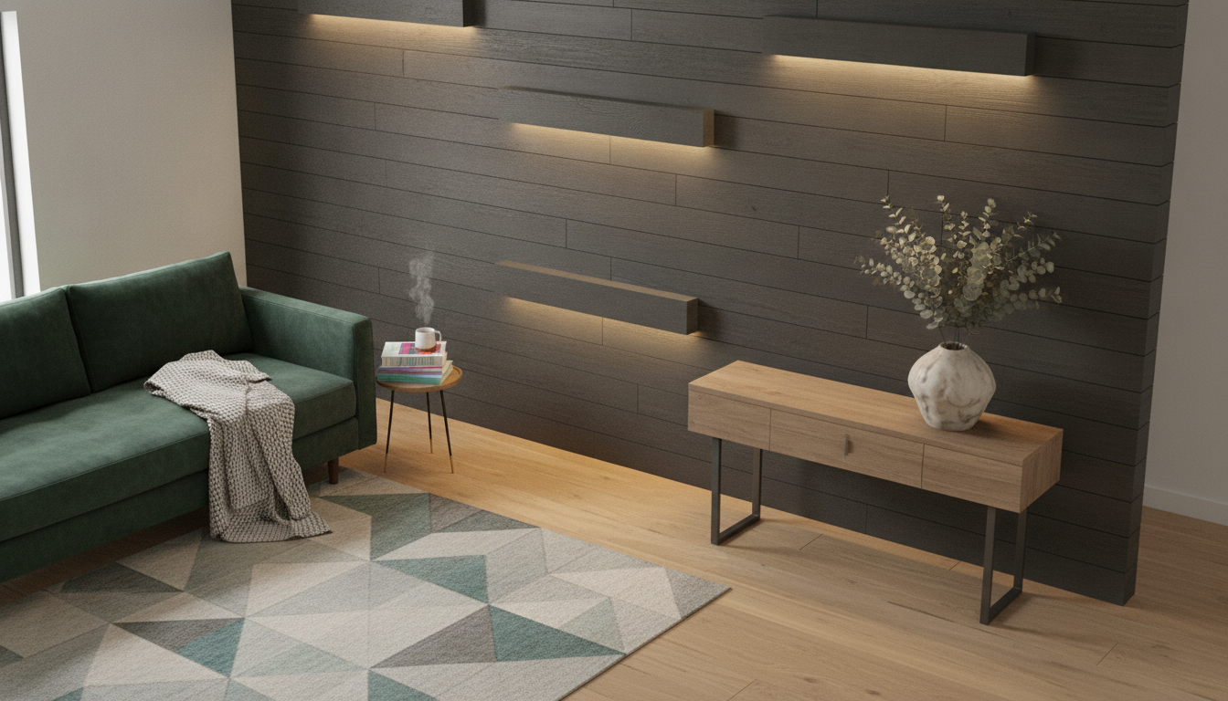 Make an Accent Wall Stand Out: Color, Texture & Light